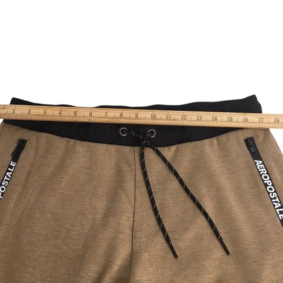 Aeropostale Pants Mens Large Jogger Nylon Panel Zip Pocket Drawstring Athletic - Picture 11 of 15